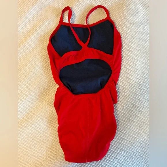 Speedo Red Guard Swimsuit - Picture 4 of 5